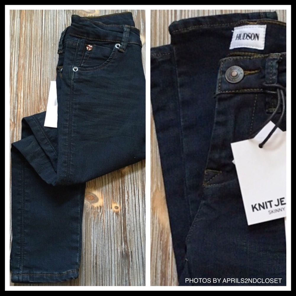 HUDSON JEANS GIRL’S SKINNY STRETCH DENIM PANTS - Picture 3 of 8